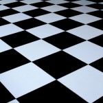 Budget Black & White Dance Floor 4m x 4m