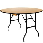 2.5ft dia Wooden Banqueting Table 