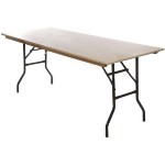 Wooden Trestle Table 6ft x 2ft 6in