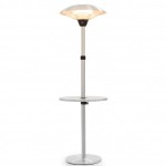 Electric Patio Heater Incorporating Poseur table