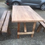 Heavy Quality Rustic Table and Benches